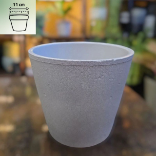 Keramický obal světle hnědý se strukturou na pr. 11 cm